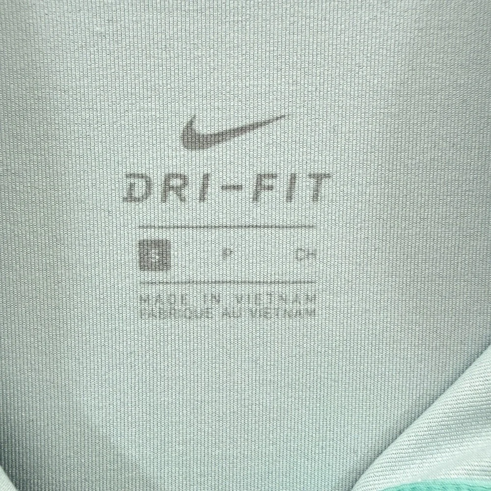 Nike Dri-Fit Womens Small Isleworth Golf Polo Shirt Green Floral AJ5319-307